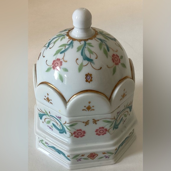 Vintage prestige place Venetian ceramic candle vanity jar, made in Japan - Picture 3 of 10